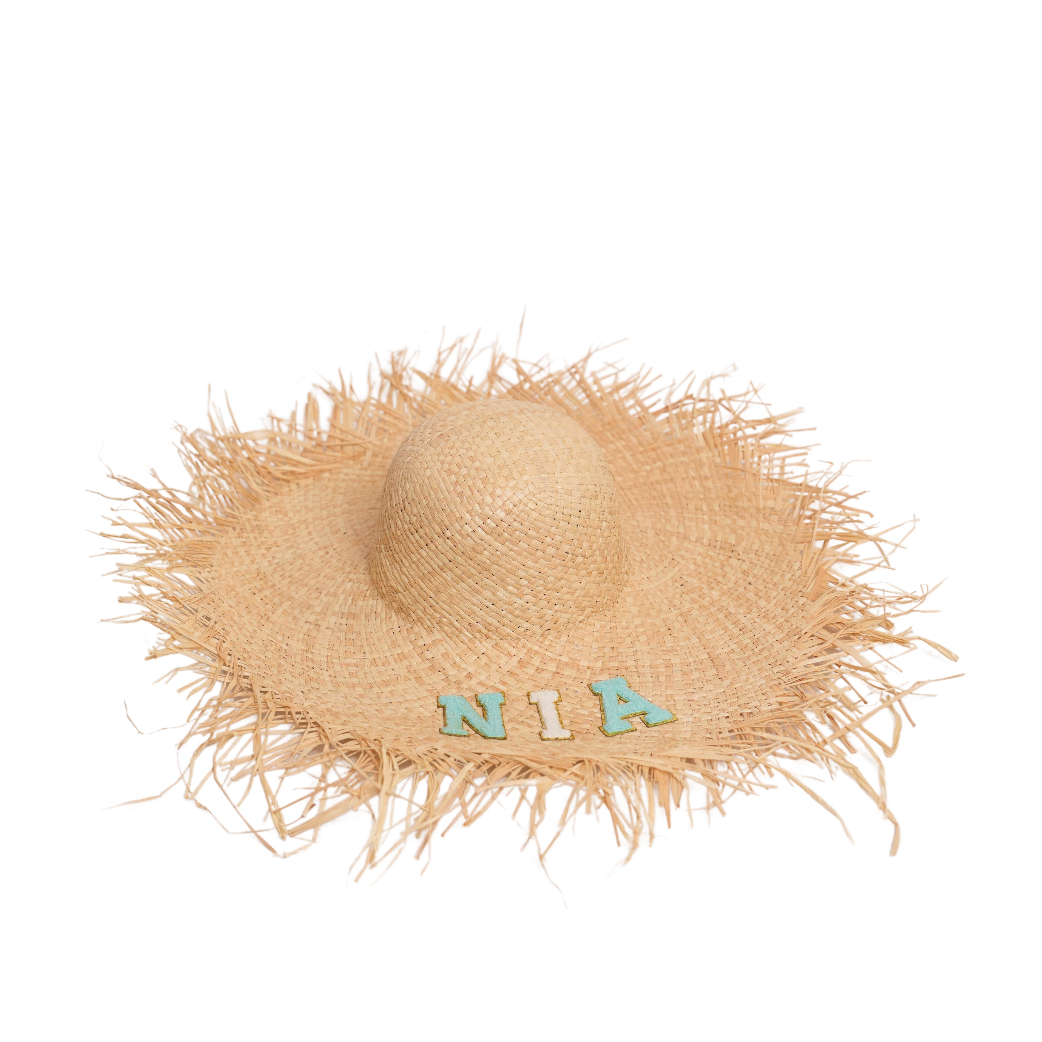 Monogram Collection - Personalised Raffia Hat