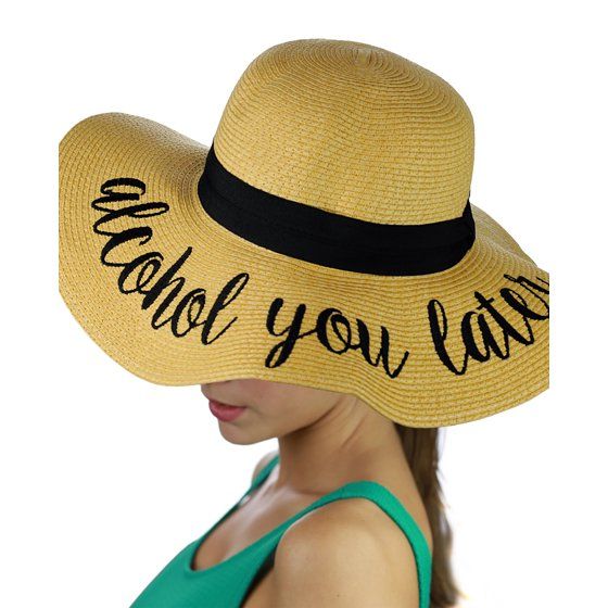 Beach Sun Hats - Alcohol You Later - Quirky Perks