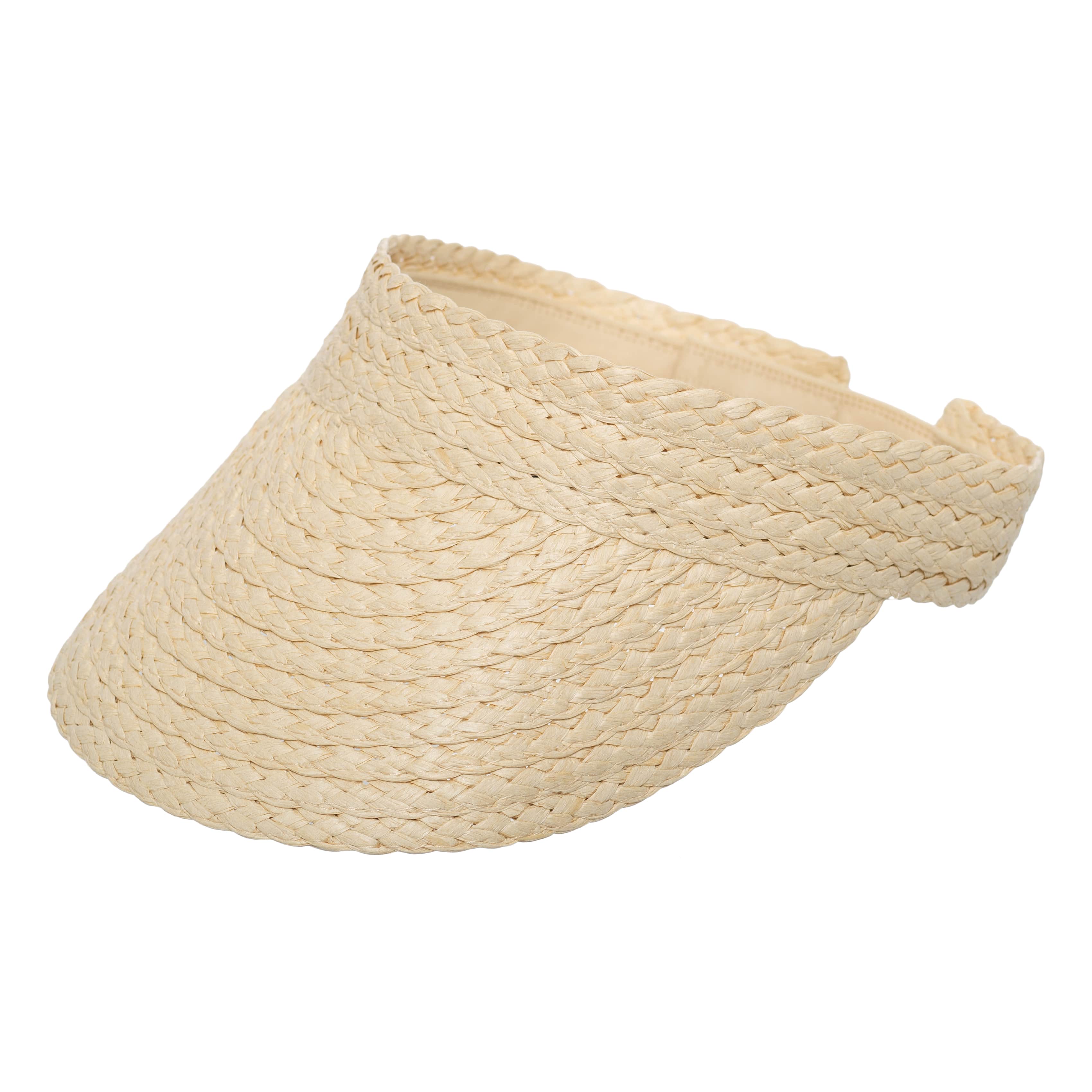 Personalised Natural Straw Visor Hat