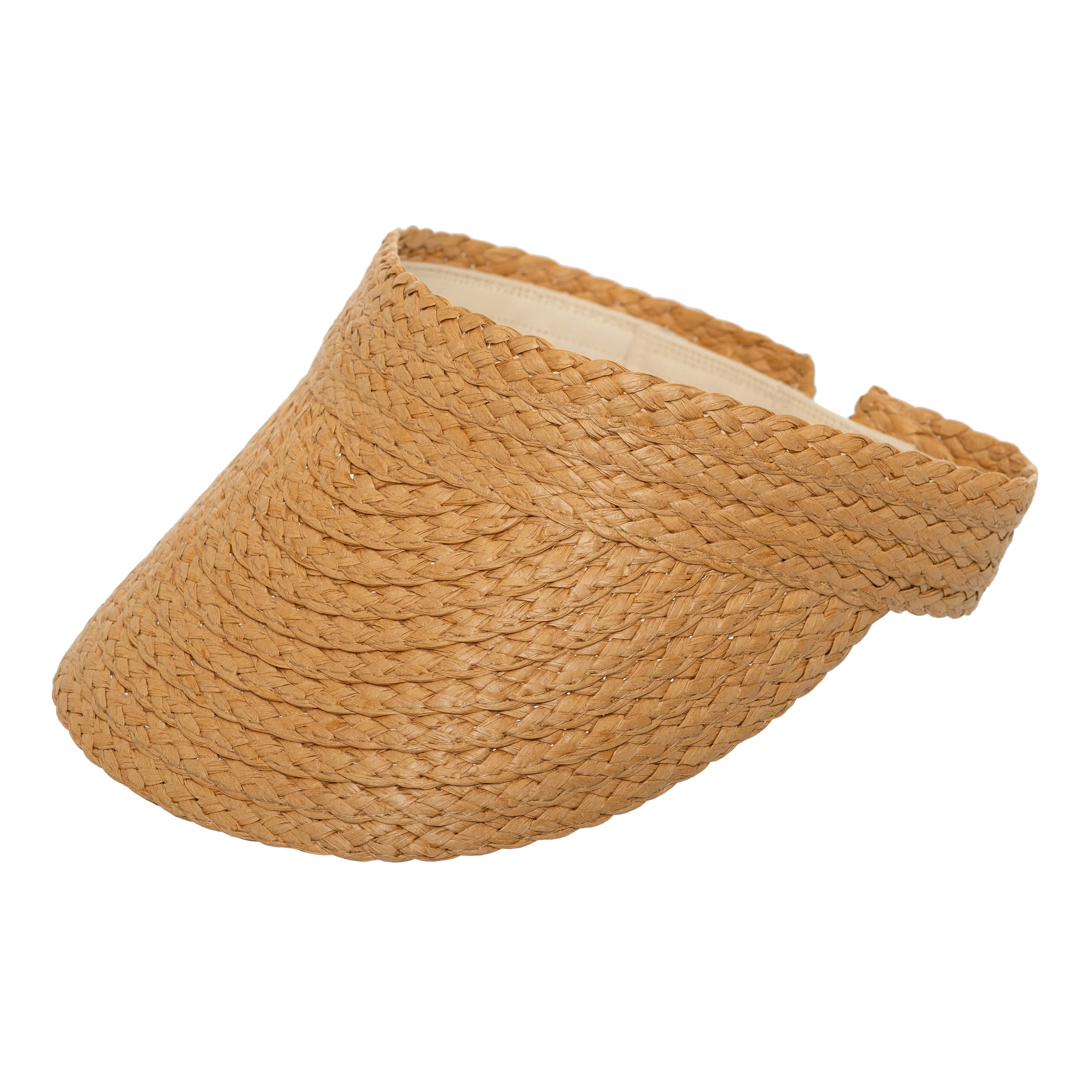 Personalised Natural Straw Visor Hat