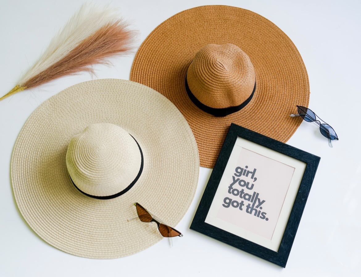 Beach Floppy Hat - On Cloud Wine