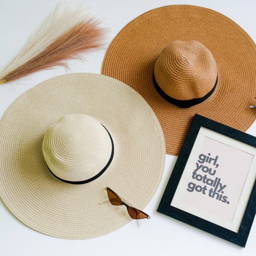 Beach Floppy Hat - Good Vibes Only