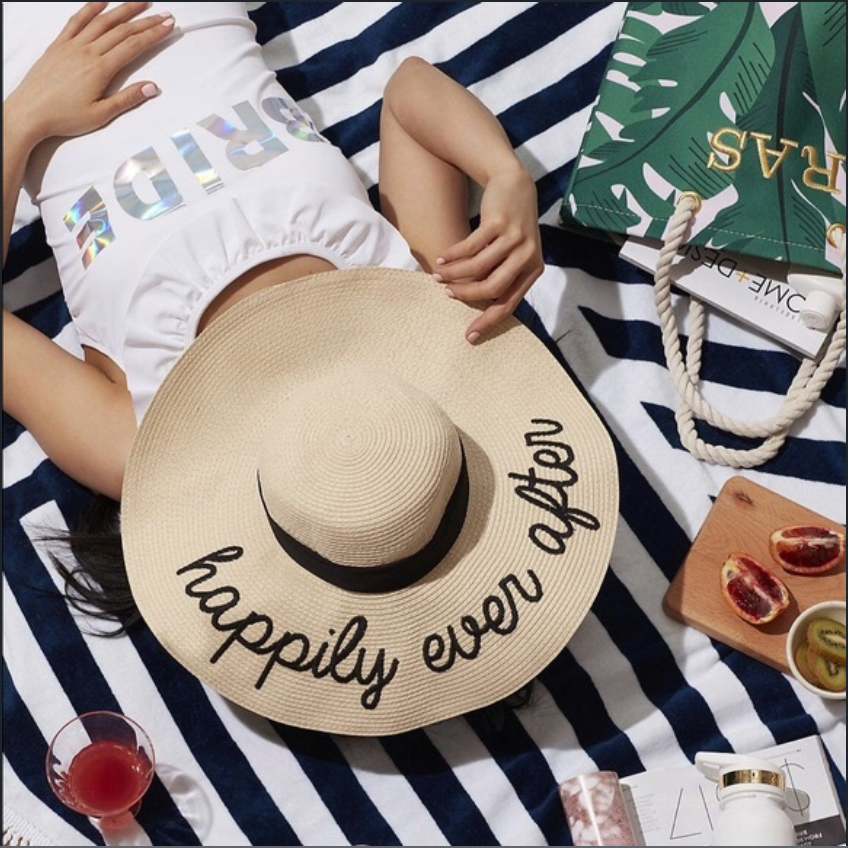 Beach Sun Hat - Happily Ever After