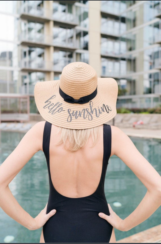 Beach Sun Hat - Hello Sunshine