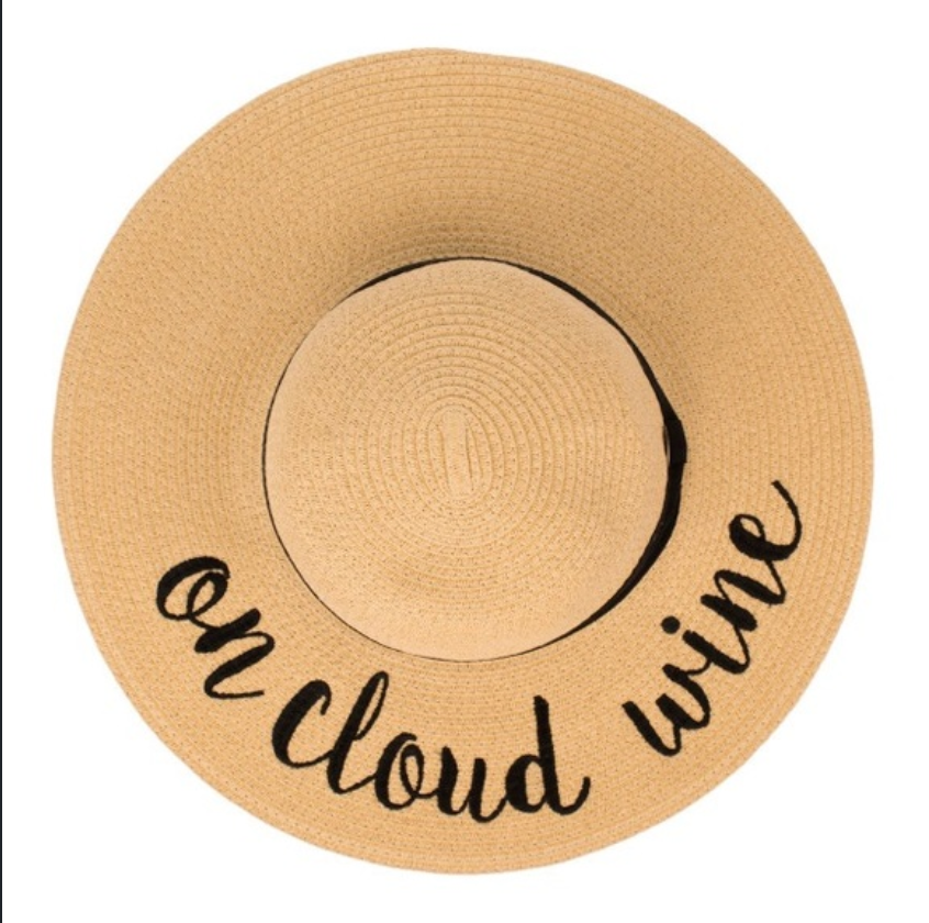 Beach Sun Hat - On Cloud Wine