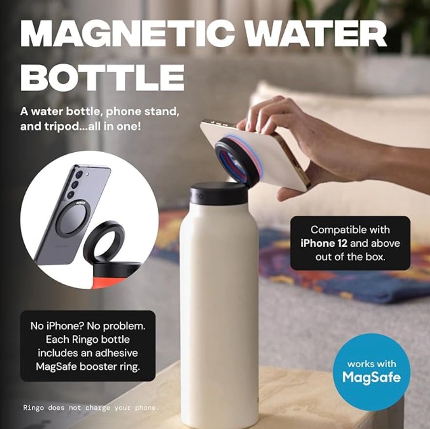 Insulated Water Bottle - Compatible MagSafe and Phone Holder