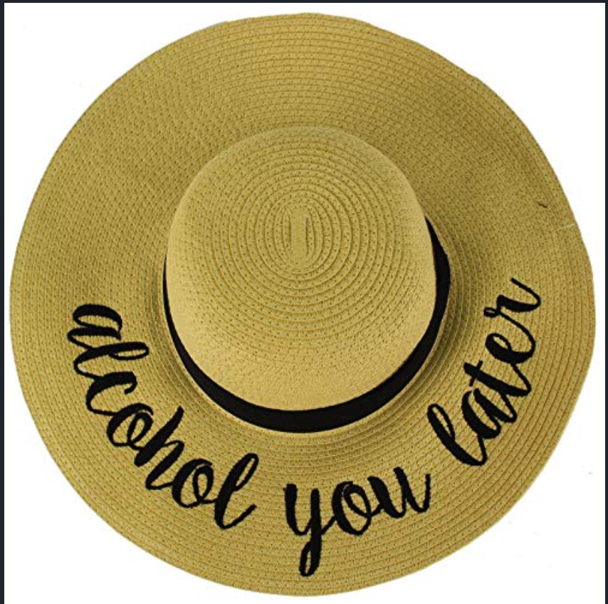 Beach Sun Hats - Alcohol You Later - Quirky Perks