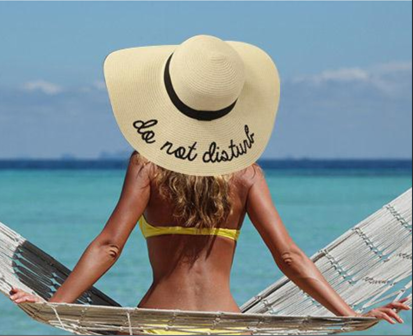 Beach Sun Hat - Do Not Disturb