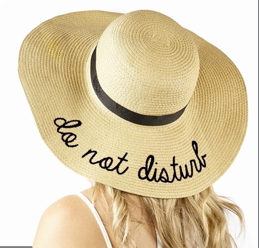 Beach Sun Hat - Do Not Disturb