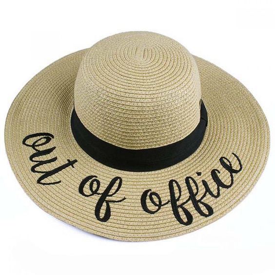 Beach Sun Hat - Out Of Office