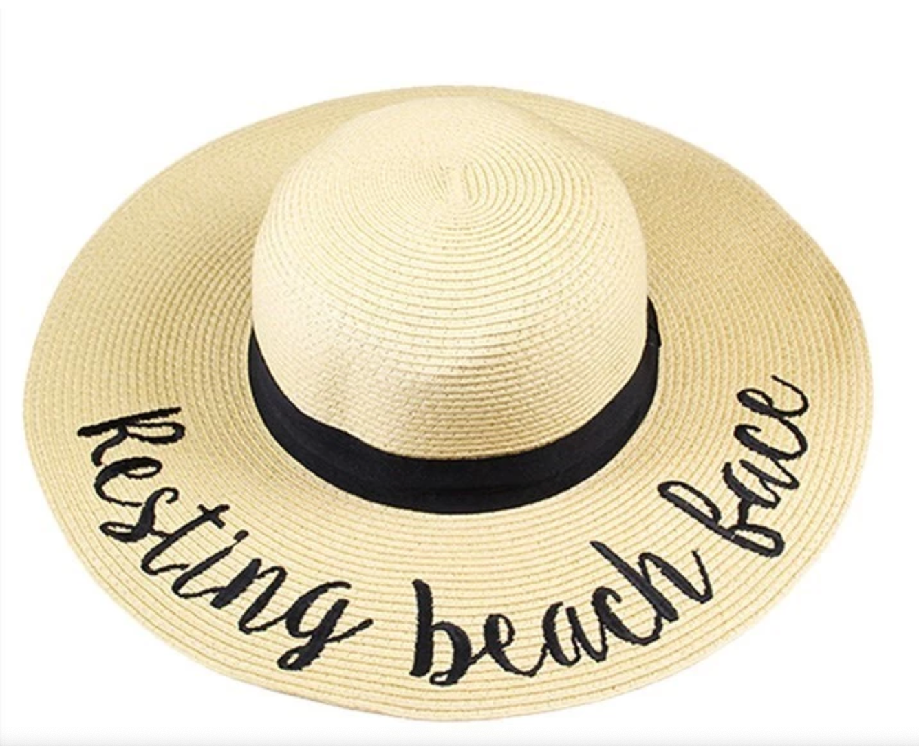 Beach Sun Hat - Resting Beach Face