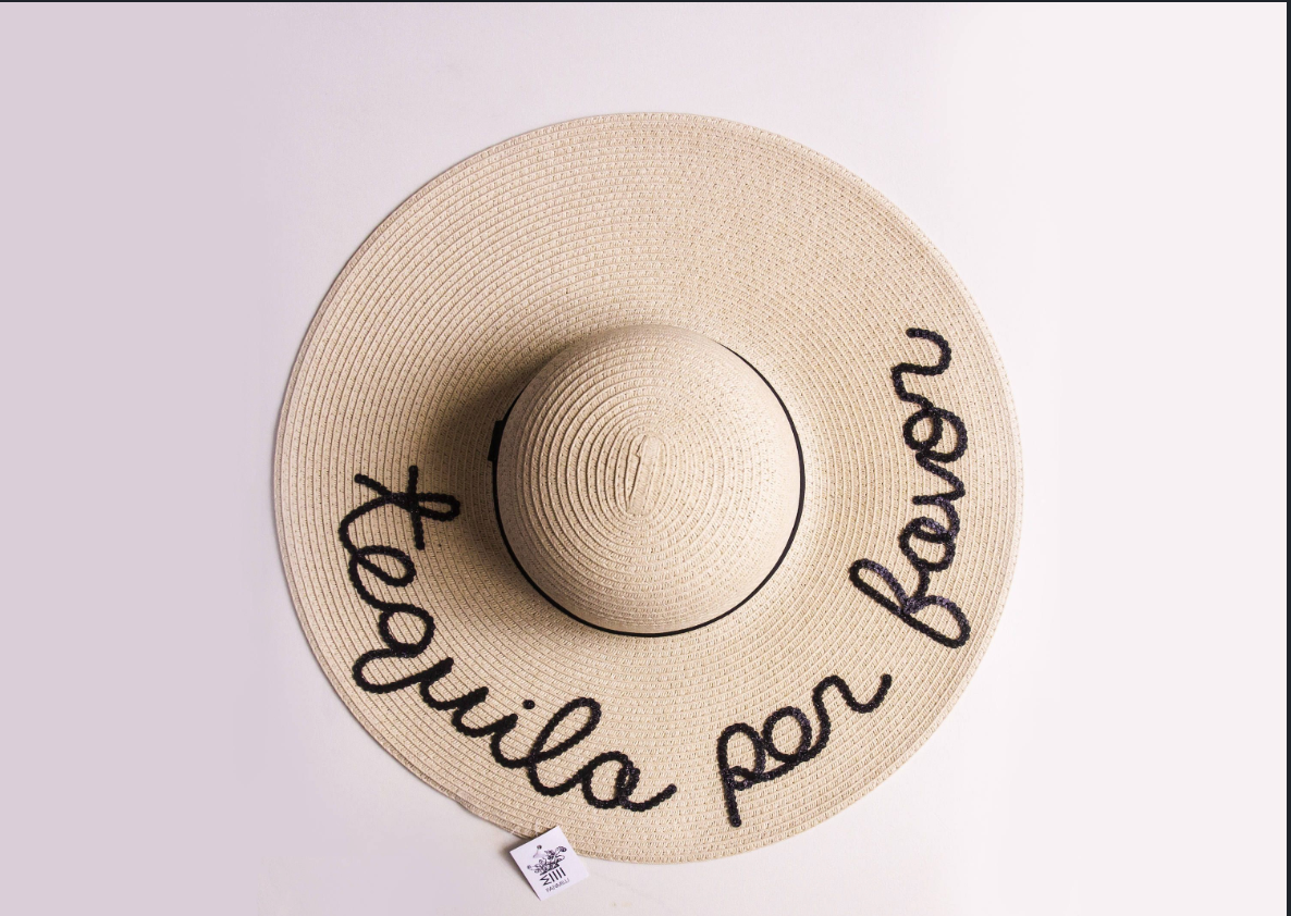 Beach Sun Hat - Tequila Por Favour - Quirky Perks